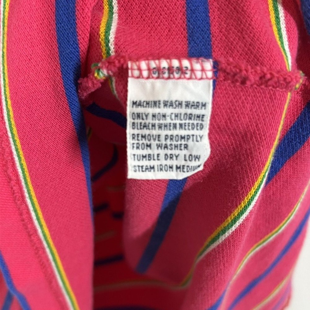 Polo Ralph Lauren Shirt Adult XL Striped Maroon White Golf  Rugby Mens XL - Picture 5 of 10
